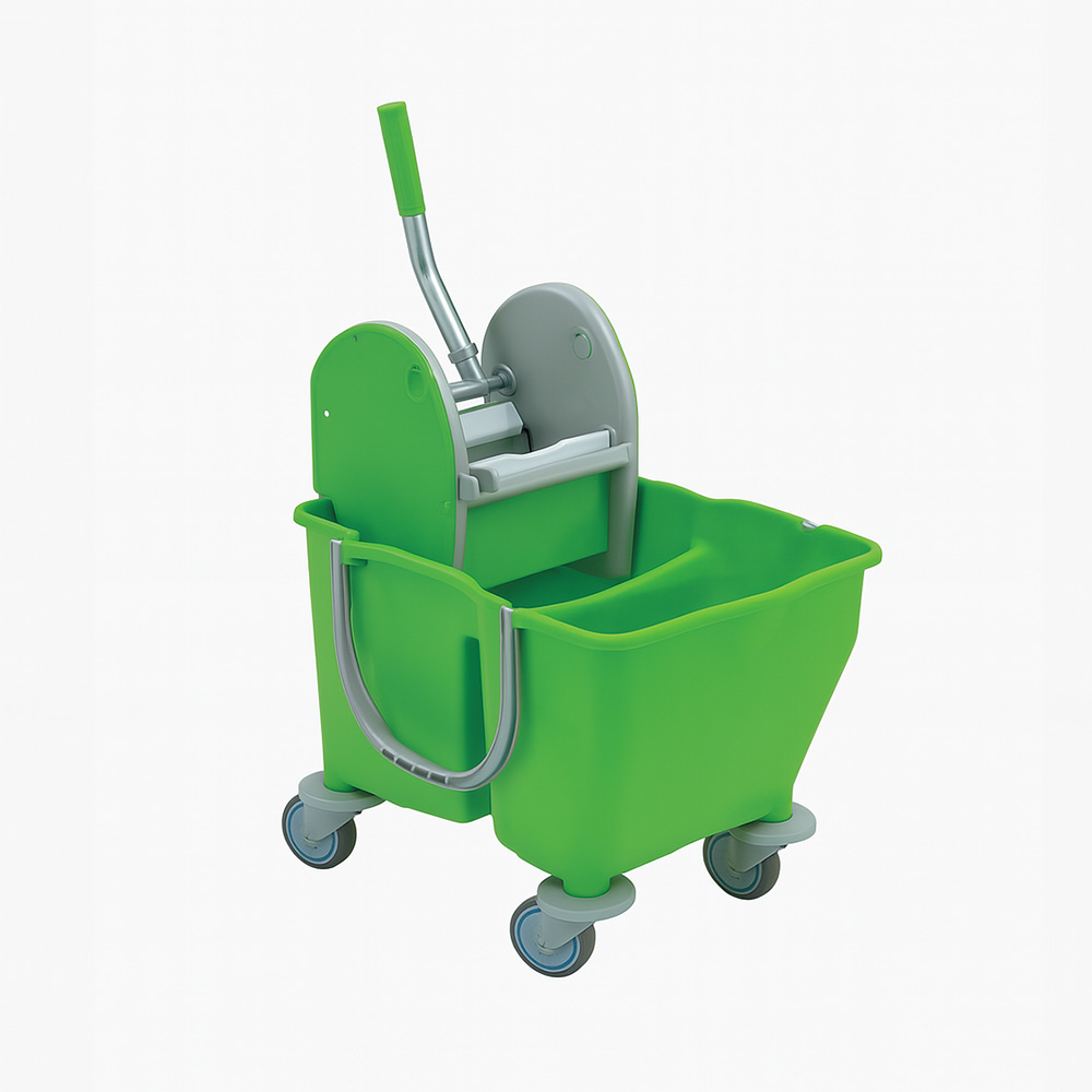 Single Bucket MOP Wringer Trolley